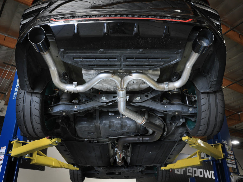 aFe 20-21 Kia Forte GT 1.6L 3in-2.5in 304 Stainless Steel Axle-Back Exhaust w/ Black Tips (49-37037-B)