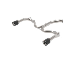Takeda 20-21 Kia Forte GT 1.6L (t) 3in to 2.5in SS Axle-Back Exhaust System w/ Carbon Fiber Tips (49-37037-C)