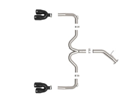 aFe 22-24 Kia Forte GT 1.6L 3in-2.5in 304 Stainless Steel Axle-Back Exhaust w/ Black Tips (49-37039-B)