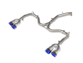 aFe 22-24 Kia Forte GT 1.6L 3in-2.5in 304 Stainless Steel Axle-Back Exhaust w/ Blue Flame Tips (49-37039-L)