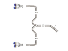 Load image into Gallery viewer, aFe 22-24 Kia Forte GT 1.6L 3in-2.5in 304 Stainless Steel Axle-Back Exhaust w/ Blue Flame Tips (49-37039-L)