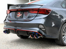 Load image into Gallery viewer, aFe 22-24 Kia Forte GT 1.6L 3in-2.5in 304 Stainless Steel Axle-Back Exhaust w/ Blue Flame Tips (49-37039-L)