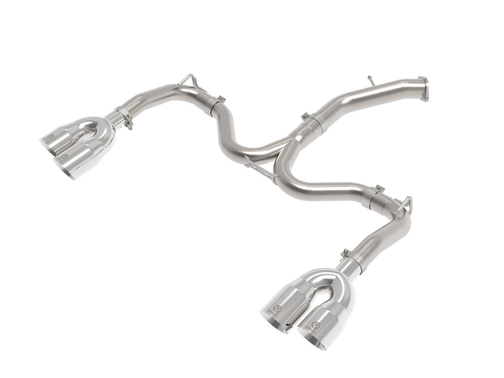 aFe 22-24 Kia Forte GT 1.6L 3in-2.5in 304 Stainless Steel Axle-Back Exhaust w/ Polished Tips (49-37039-P)