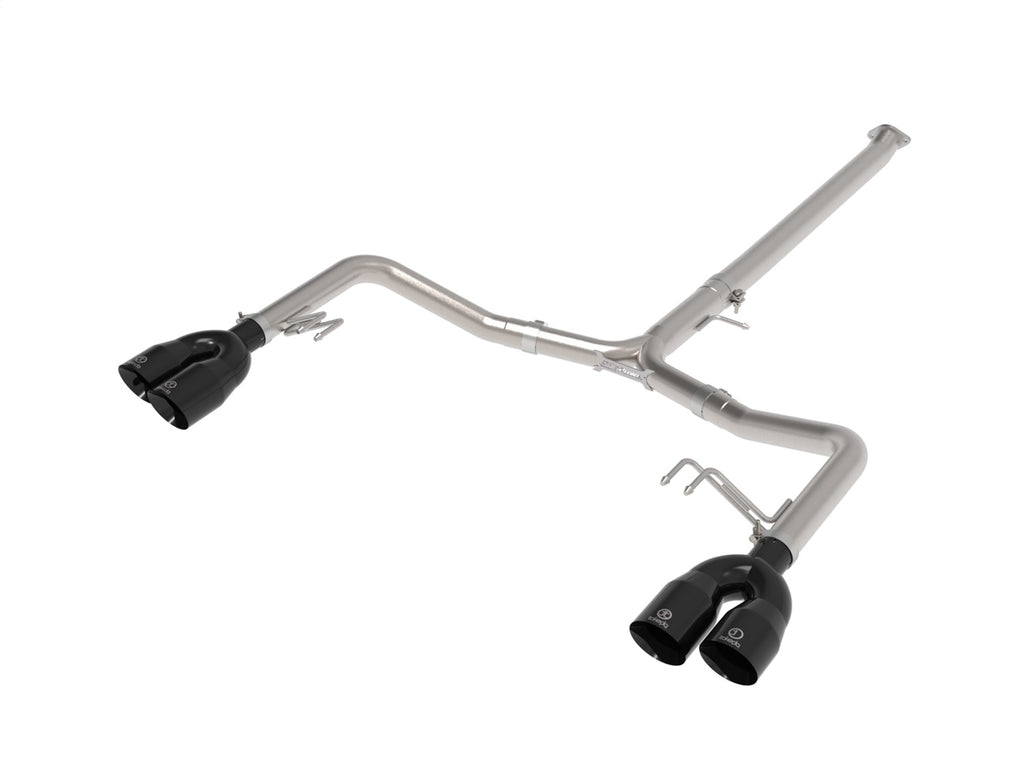 Takeda 21-24 Kia K5 GT L4-2.5L (t) SS Axle-Back Exhaust System w/ Black Tips (49-37043-B)