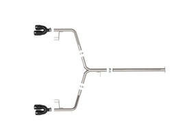 Takeda 21-24 Kia K5 GT L4-2.5L (t) SS Axle-Back Exhaust System w/ Black Tips (49-37043-B)