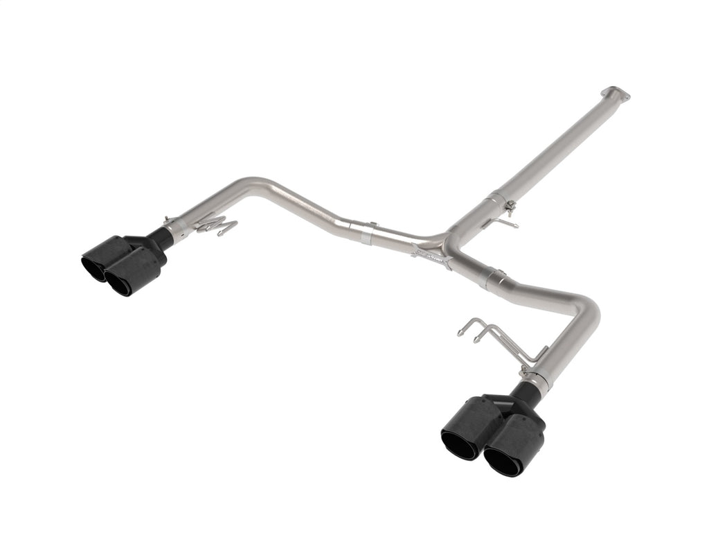 Takeda 21-24 Kia K5 GT L4-2.5L (t) SS Axle-Back Exhaust System w/ Carbon Fiber Tips (49-37043-C)
