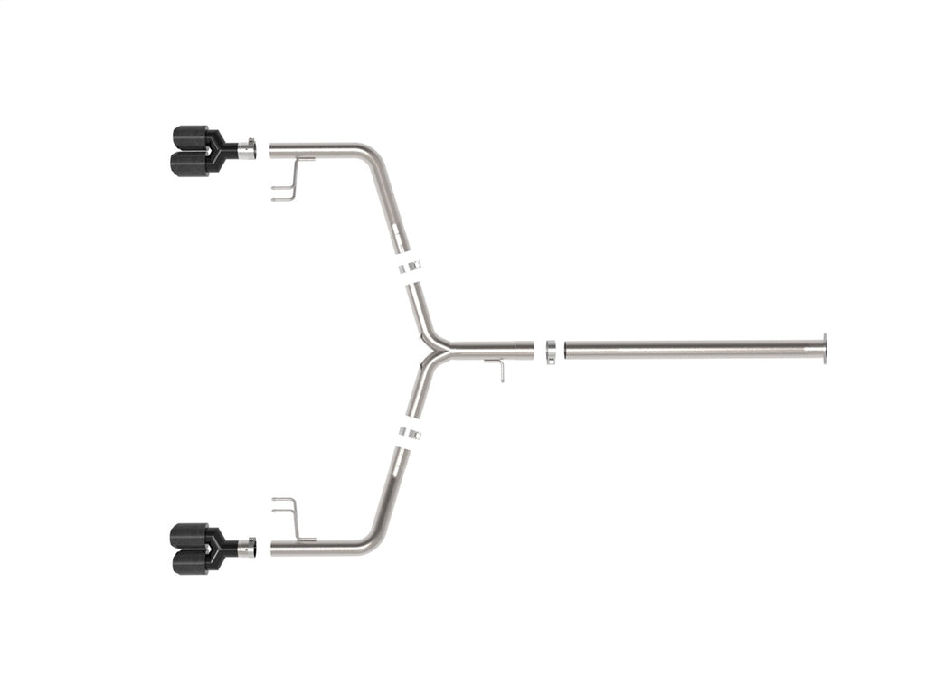 Takeda 21-24 Kia K5 GT L4-2.5L (t) SS Axle-Back Exhaust System w/ Carbon Fiber Tips (49-37043-C)