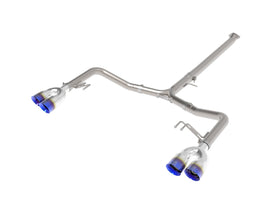 Takeda 21-24 Kia K5 GT L4-2.5L (t) SS Axle-Back Exhaust System w/ Blue Flame Tips (49-37043-L)