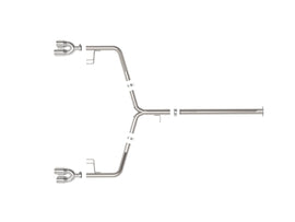 Takeda 21-24 Kia K5 GT L4-2.5L (t) SS Axle-Back Exhaust System w/ Polished Tips (49-37043-P)