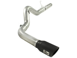 aFe Power MACHForce XP 5in DPF-Back 409SS Exhaust Dodge Diesel Trucks 07.5-12 L6-6.7L (td) Black Tip (49-42016-B)