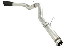 aFe Power MACHForce XP 5in DPF-Back 409SS Exhaust Dodge Diesel Trucks 07.5-12 L6-6.7L (td) Black Tip (49-42016-B)