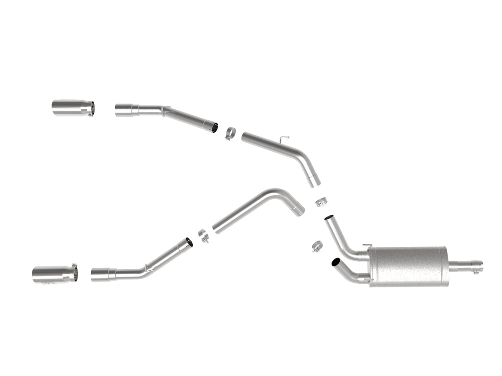aFe Power Apollo GT Series 3 in 409 Stainless Steel Cat-Back Exhaust System w/ Polish Tip V8-5.7L HEMI (49-42074-P)