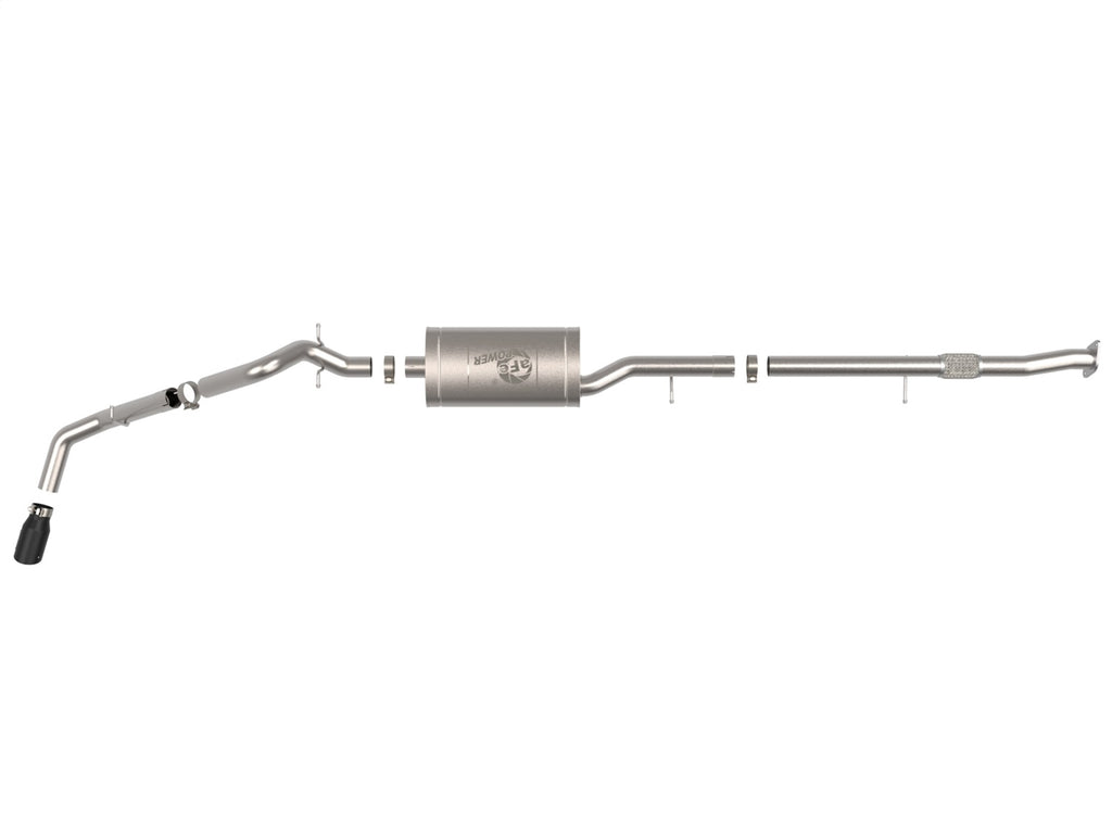 aFe Power 23-25 GM Colorado/Canyon L4-2.7L (t) Apollo GT Series 3in 409 SS Cat-Back Exhaust w/ Blk Tip (49-44141-B)