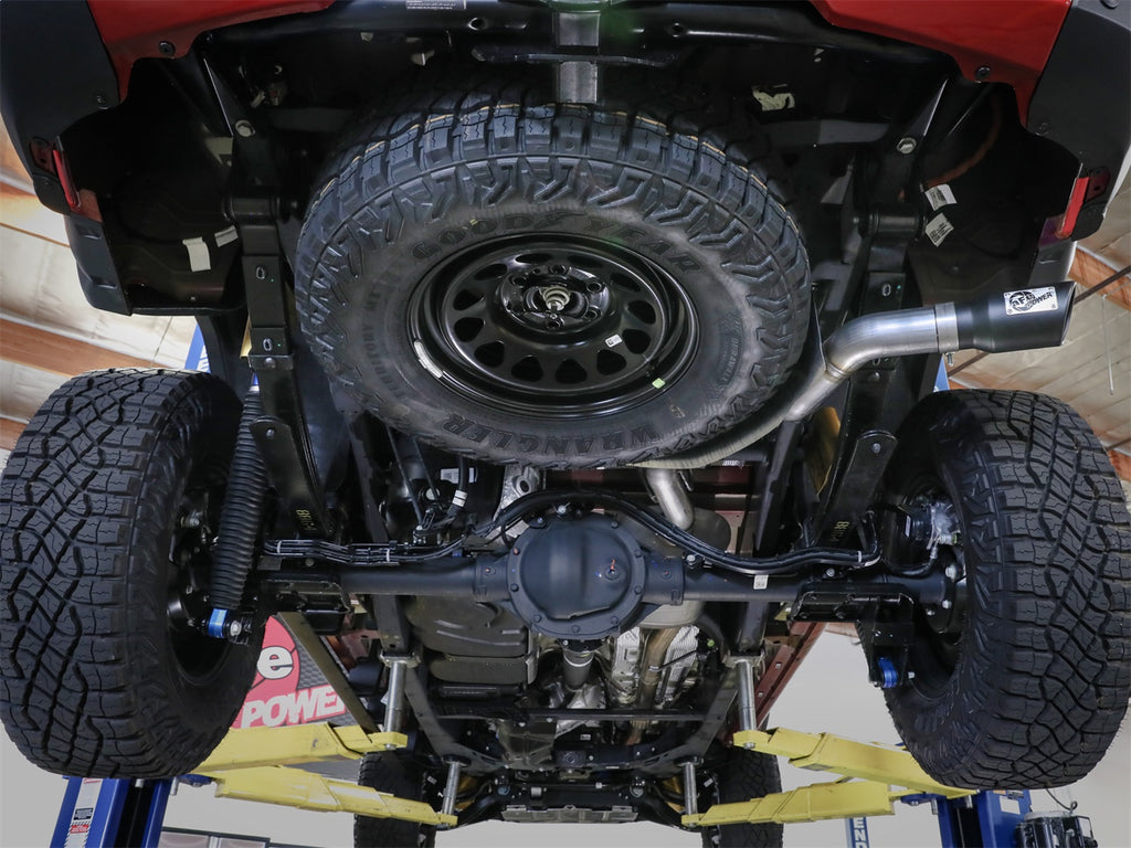 aFe Power 23-25 GM Colorado/Canyon L4-2.7L (t) Apollo GT Series 3in 409 SS Cat-Back Exhaust w/ Blk Tip (49-44141-B)