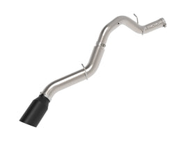 aFe Power Large Bore-HD 5in 409SS DPF-Back Exhaust System w/Blk Tip 24-25 GM Diesel Trucks V8-6.6L(td) L5P (49-44147-B)
