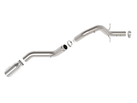 aFe Power Large Bore-HD 5in 409SS DPF-Back Exhaust System w/Pol Tip 24-25 GM Diesel Trucks V8-6.6L(td) L5P (49-44147-P)