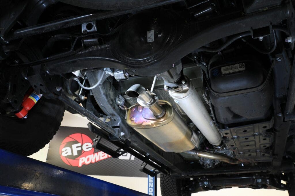 aFe Power ROCK BASHER Axle-Back Exhaust System Toyota Tacoma 24-25 L4-2.4L (t) (49-46082)