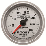 AutoMeter UL II Boost Gauge 2-1/16in Mechanical Pressure Ultra-Lite Gauge 35PSI (4904)