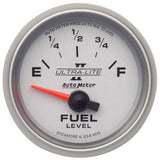 AutoMeter Ultra-Lite II 52mm 240-33 OHMS Short Sweep Electronic Fuel Level Gauge (4916)