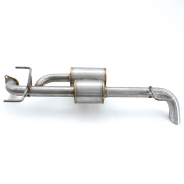 Nameless Performance Axleback Exhaust - 2013-2017 Crosstrek/2012-2016 Impreza Wagon - Dual Chamber With 5" Muffler - Turndown Tip (SUABXV-5MU-2.0DC)