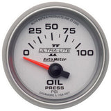 AutoMeter Ultra-Lite II 52mm 0-100 PSI Electrical Oil Pressure Gauge (4927)