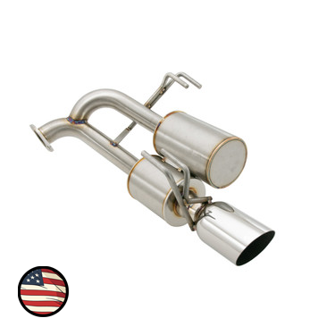 Nameless Performance Axleback Exhaust - 2014-2018 Forester 2.5i - Dual Chamber with 5" Muffler (SUAB14FS25-5MU-40SWS-DC)