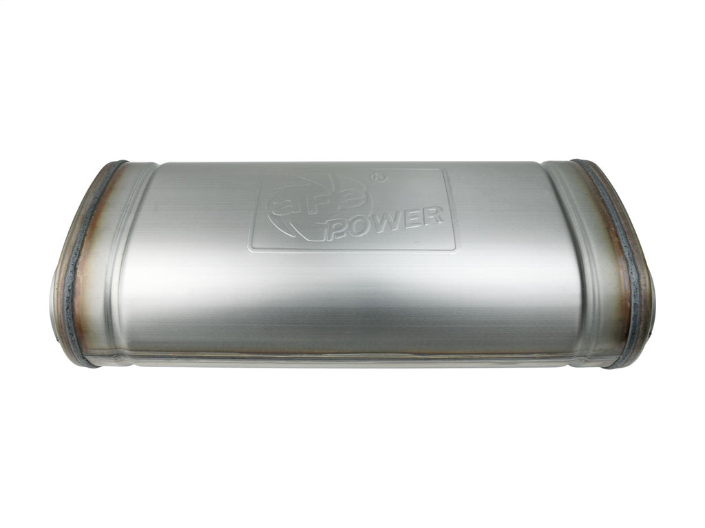 aFe Power MACH Force-Xp Muffler 2-1/2 IN Dual Inlet/Dual Outlet 5 IN H x 8 IN W x 18 IN L - Oval Body (49M00052)