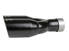 Load image into Gallery viewer, Takeda 304 Stainless Steel Clamp-on Exhaust Tip Black 2-1/2ininlet x 3-1/2in Outlet X 12in L (49T25374-B121)