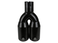 Load image into Gallery viewer, Takeda 304 Stainless Steel Clamp-on Exhaust Tip Black 2-1/2ininlet x 3-1/2in Outlet X 12in L (49T25374-B121)