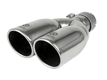Load image into Gallery viewer, Takeda 304 Stainless Steel Clamp-on Exhaust Tip Polished 2-1/2ininlet x 3-1/2in Outlet X 12in L (49T25374-P121)