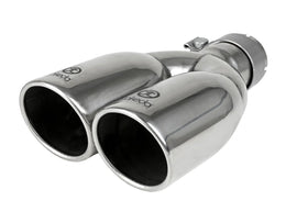 Takeda 304 Stainless Steel Clamp-on Exhaust Tip Polished 2-1/2ininlet x 3-1/2in Outlet X 12in L (49T25374-P121)