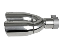 Load image into Gallery viewer, Takeda 304 Stainless Steel Clamp-on Exhaust Tip Polished 2-1/2ininlet x 3-1/2in Outlet X 12in L (49T25374-P121)
