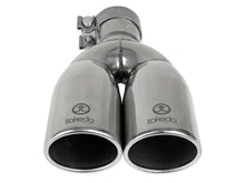 Load image into Gallery viewer, Takeda 304 Stainless Steel Clamp-on Exhaust Tip Polished 2-1/2ininlet x 3-1/2in Outlet X 12in L (49T25374-P121)
