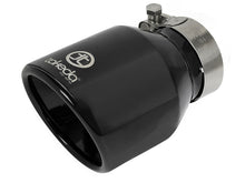 Load image into Gallery viewer, Takeda Universal Exhaust Tip 2-1/2 IN Inlet x 4 IN Outlet x 6 IN L- Black (49T25404-B061)