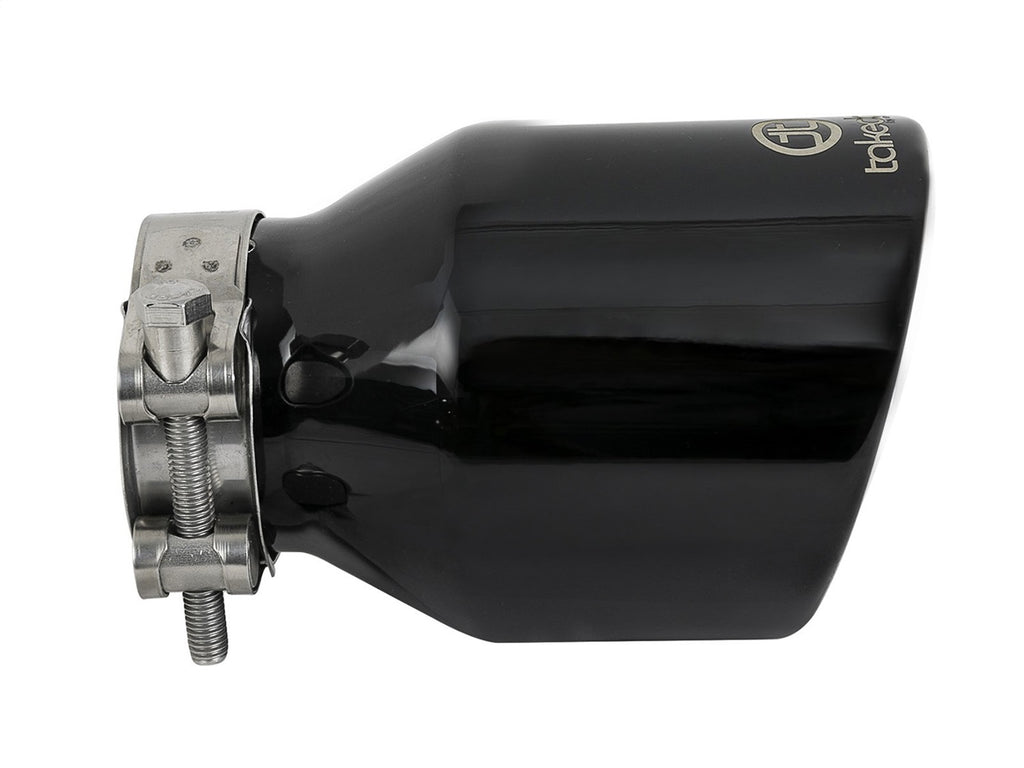 Takeda Universal Exhaust Tip 2-1/2 IN Inlet x 4 IN Outlet x 6 IN L- Black (49T25404-B061)