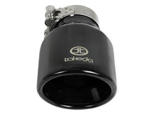 Load image into Gallery viewer, Takeda Universal Exhaust Tip 2-1/2 IN Inlet x 4 IN Outlet x 6 IN L- Black (49T25404-B061)