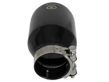 Load image into Gallery viewer, Takeda Universal Exhaust Tip 2-1/2 IN Inlet x 4 IN Outlet x 6 IN L- Black (49T25404-B061)