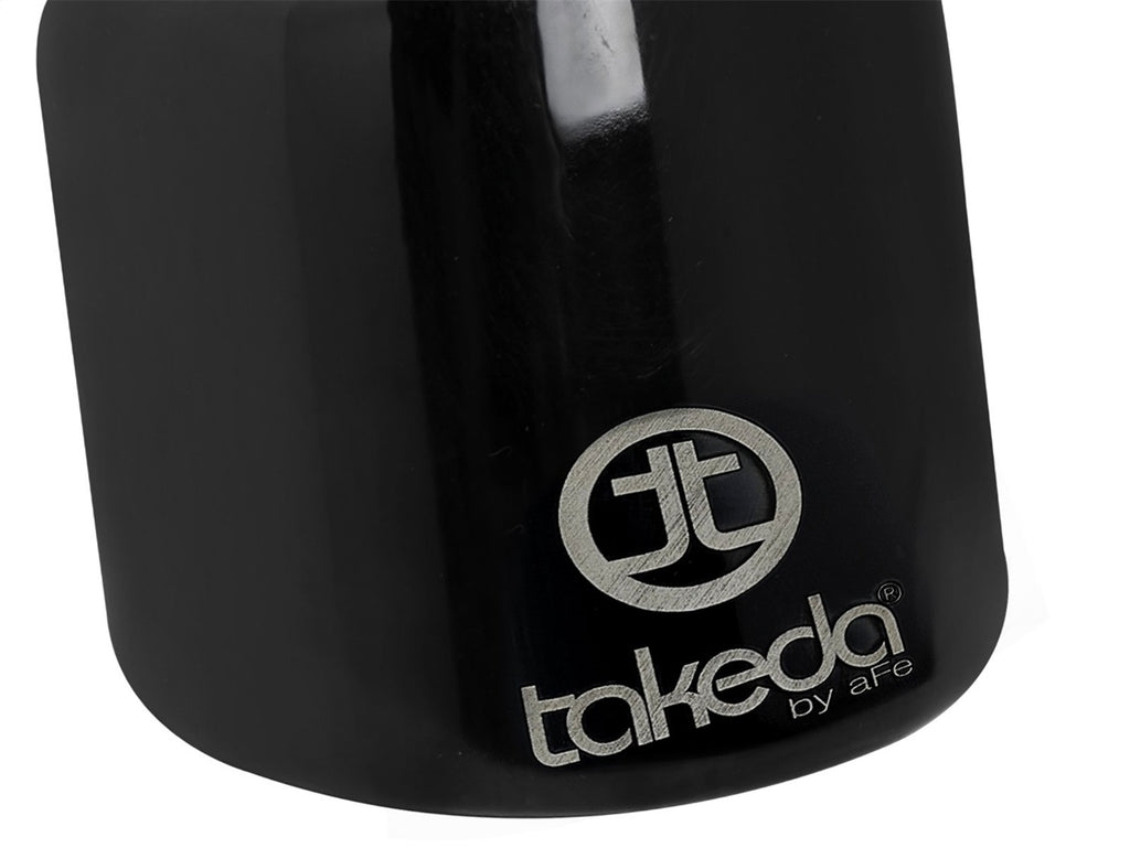 Takeda Universal Exhaust Tip 2-1/2 IN Inlet x 4 IN Outlet x 6 IN L- Black (49T25404-B061)