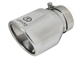 Takeda Universal Exhaust Tip 2-1/2 IN Inlet x 4 IN Outlet x 6 IN L- Polished (49T25404-P061)