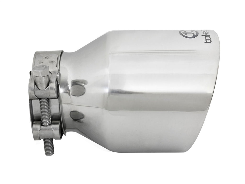 Takeda Universal Exhaust Tip 2-1/2 IN Inlet x 4 IN Outlet x 6 IN L- Polished (49T25404-P061)