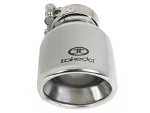 Load image into Gallery viewer, Takeda Universal Exhaust Tip 2-1/2 IN Inlet x 4 IN Outlet x 6 IN L- Polished (49T25404-P061)