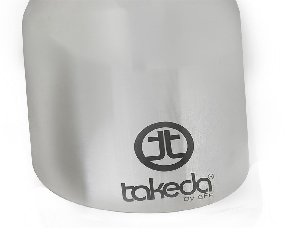 Takeda Universal Exhaust Tip 2-1/2 IN Inlet x 4 IN Outlet x 6 IN L- Polished (49T25404-P061)