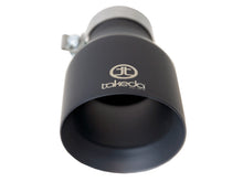 Load image into Gallery viewer, Takeda Universal Exhaust Tip 3 IN Inlet x 5 IN Outlet x 9 IN L- Black (49T30504-B09)