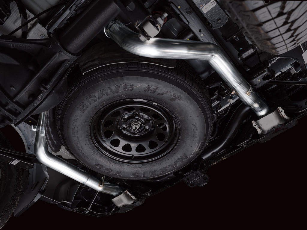 AWE Tuning 4th Gen GM 1500 6.2L Catback Split Rear Exit (w/ Bumper Cutouts) - OE Tips (3015-31202)