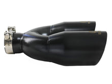 Load image into Gallery viewer, Takeda 2.5in 304 Stainless Steel Clamp-on Exhaust Tip Passenger Side 2.5in Inlet 4inDual - Black (49T25484-B121)