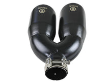 Load image into Gallery viewer, Takeda 2.5in 304 Stainless Steel Clamp-on Exhaust Tip Passenger Side 2.5in Inlet 4inDual - Black (49T25484-B121)