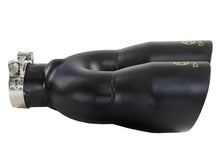 Load image into Gallery viewer, Takeda 2.5in 304 Stainless Steel Clamp-on Exhaust Tip Driver Side 2.5in Inlet 4inDual-Black (49T25484-B122)