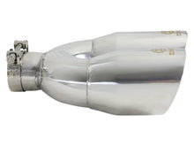 Load image into Gallery viewer, Takeda 2.5in 304 Stainless Steel Clamp-on Exhaust Tip Drivers Side 2.5in Inlet 4inDual- Polished (49T25484-P122)