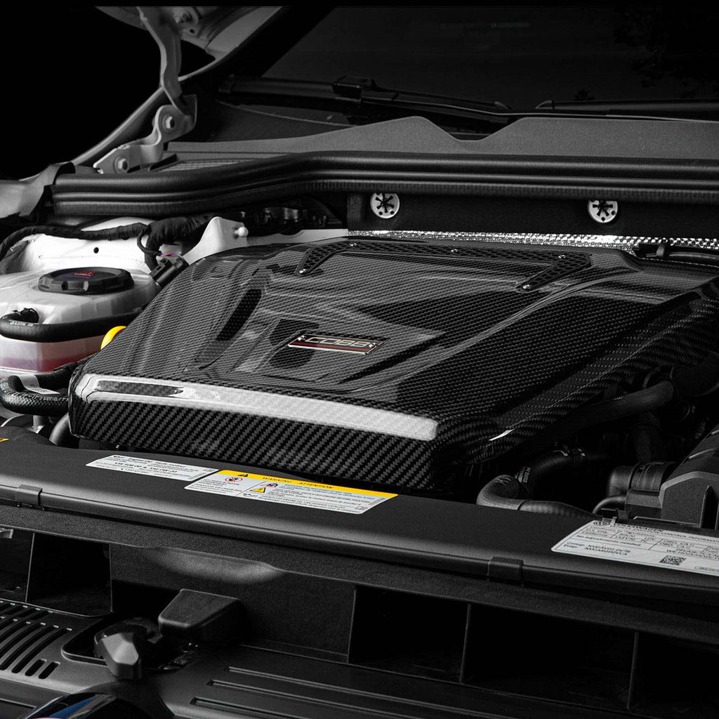 COBB Redline Carbon Fiber Engine Cover for Volkswagen (Mk7) Golf, (Mk7/Mk7.5/Mk8) GTI, Golf R, (A7) Jetta GLI and Audi (8V) A3/S3 (4V2600)