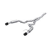 MBRP Exhaust 3in. Cat Back Dual Split Rear Race Version 4.5in. CF tips T304 (S72753CF)